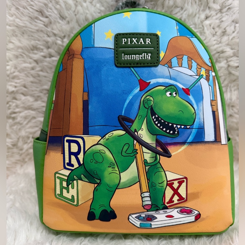 Disney Pixar Toy Story Rex Backpack - Green and Blue